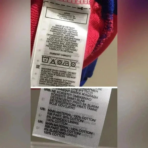 SOLD NWT ADIDAS. Hoody, sweatshirt, sweater,classic LOGO vibrant colors MEDIUM - Picture 5 of 10